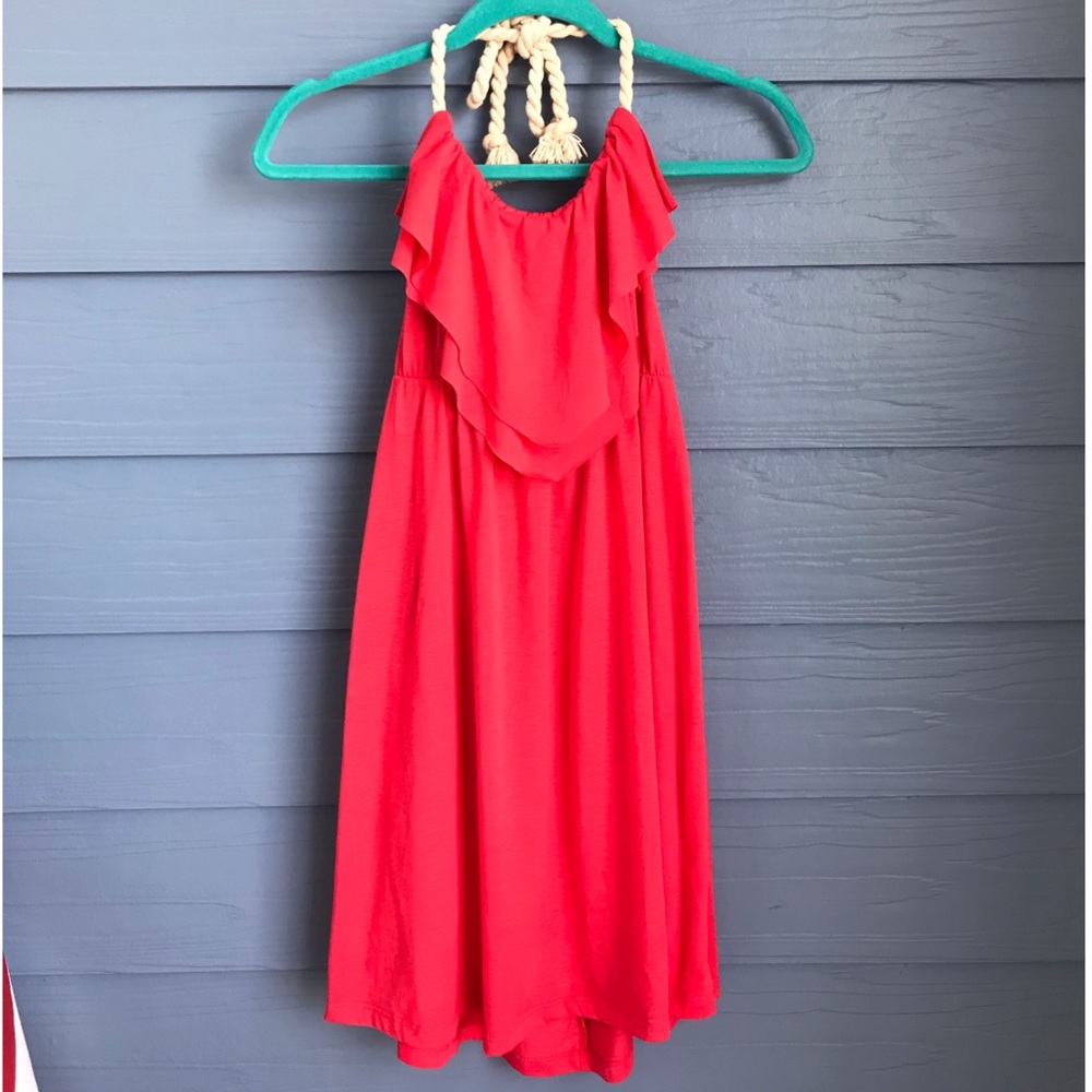 Ruffle Rope Halter Dress - Picture 3 of 6